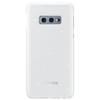 Husa de protectie Samsung pentru Galaxy S10e, LED, NFC powered back, Alb foto
