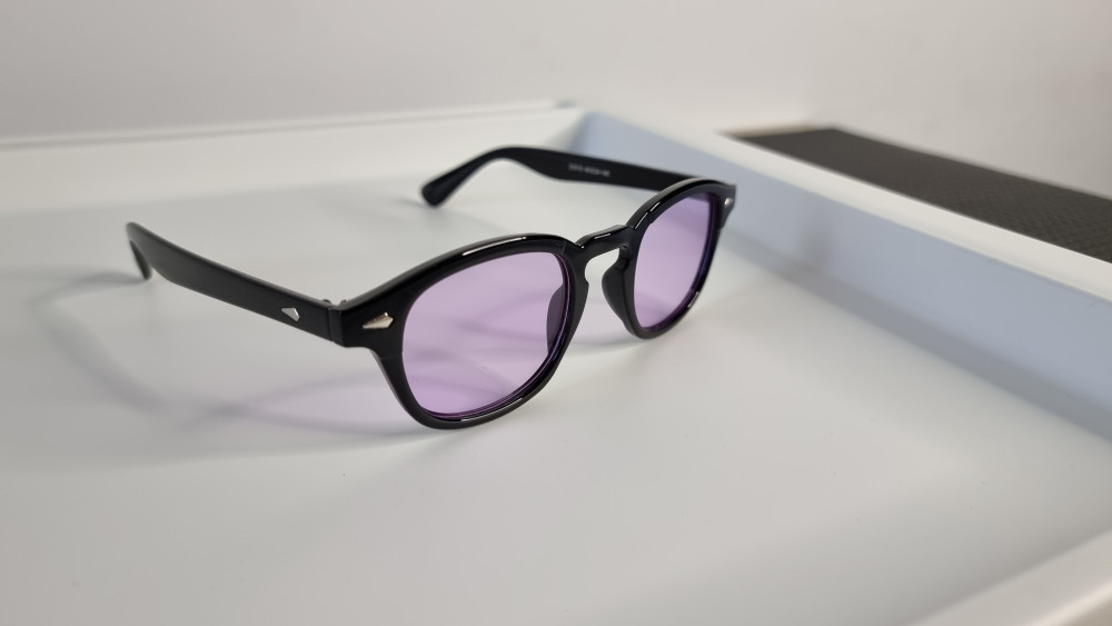 Ochelari de soare Moscot Lemtosh - Ochelari Johnny Depp Style - Lentile  violet, Unisex, Wayfarer, Protectie UV 100% | Okazii.ro