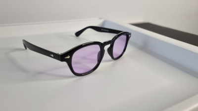 Ochelari de soare Moscot Lemtosh - Ochelari Johnny Depp Style - Lentile violet foto