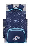 RUCSAC OXFORD TROLLEY DOTS 3 COMPARTIMENTE 44X29X22CM ROZ