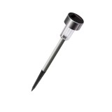 Lamp&Auml; solar&Auml; led pentru gr&Auml;din&Auml; - iluminare alb cald, design modern, rezistent&Auml; la intemperii, 36.5 cm, argintie