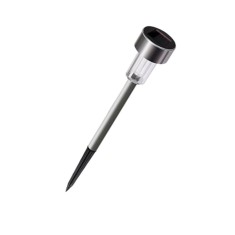 Lamp&Auml; solar&Auml; led pentru gr&Auml;din&Auml; - iluminare alb cald, design modern, rezistent&Auml; la intemperii, 36.5 cm, argintie