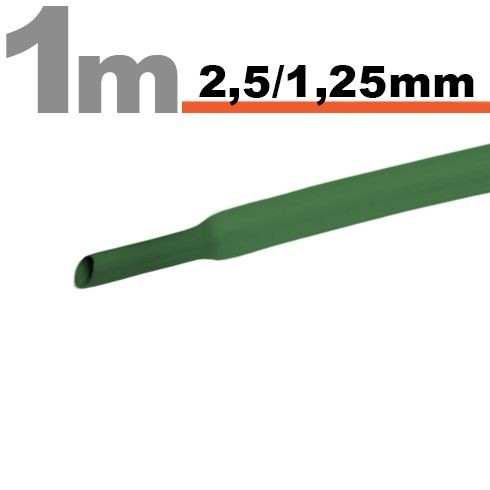 Tub termocontractibilVerde &bull; 2,5 / 1,25 mm Best CarHome