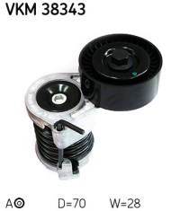 SKF VKM 38343 rola intinzator,curea transmisie foto