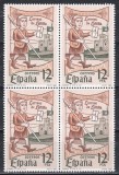 Spania 1981 - Ziua timbrului, Bloc de 4, MNH, Nestampilat