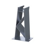 Picior spate 10&deg; din aluminiu pentru montaj pe acoperis plat &ndash; Model P (RAP350)