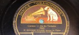 PLACA GRAMOFON PATEFON. DISCO-GRAMOPHONE CARMEN -AIR DU TOREADOR BIZET