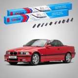 Cumpara ieftin Ștergătoare BMW M3 Cabriolet (E36) 1994-1999 | Set Față Flat Premium &ndash; TeamCar&reg;
