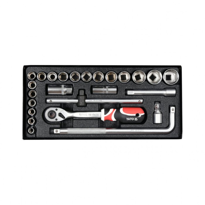 Trusa tubulare 1/2&quot; 25 buc Yato YT-12671