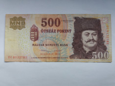 Ungaria 500 forint 2013 foto