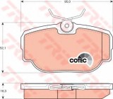 Set placute frana,frana disc LAND ROVER DISCOVERY II (LJ, LT) (1998 - 2004) TRW GDB1155