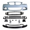Set bara fata BMW Seria 5 (F10/F11), 12.2009-2013, cu gauri spalator; grunduit, de vopsit; type M-Performance; cu grile inferioare, cu spoiler; cu ga