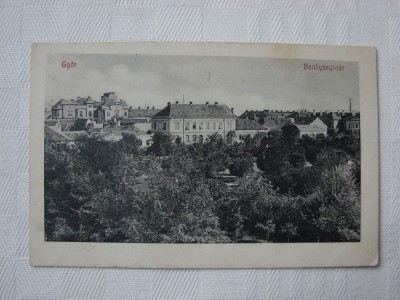 Carte postala Gyor, Ungaria, 1912 foto