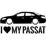 Cumpara ieftin Sticker Volkswagen I Love My Passat