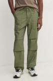 Levi&#039;s pantaloni de bumbac culoarea verde, drept, A9210