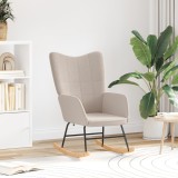 VidaXL Fotoliu de relaxare, gri deschis, material similar l&acirc;nă