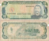 1990, 10 pesos oro (P-132) - Republica Dominicană!