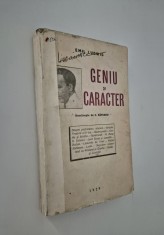 Carte veche 1929 Emil Ludwig Geniu si caracter