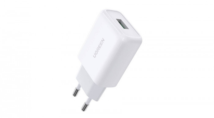 UGREEN CD122 &Icirc;ncărcător, USB-A, QC3.0, 18W (alb)