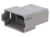 Conector cablu-cablu PX0 tată 12 pini gri IP68