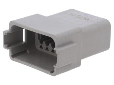 Conector cablu-cablu PX0 tată 12 pini gri IP68