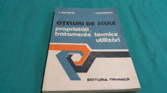 O?ELURI DE SCULE*PROPRIETA?I,TRATAMENTE TERMICE,UTILIZARI/T.DULAMI?A/1990 foto