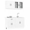 Gossi set dulap de bucatarie din 4 piese &bdquo;kalmar&rdquo; lemn prelucrat alb