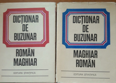 DICTIONAR DE BUZUNAR ROMAN MAGHIAR MAGHIAR ROMAN - BELA KELEMEN, 1971 foto