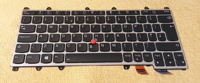 Tastatura ThinkPad Yoga 370 Silver, UK backlit, FRU 01EN456 foto
