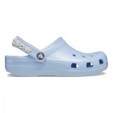 Saboti Crocs Toddler Classic Daisy Chain Clog Albastru - Blue Calcite