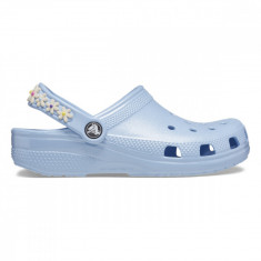 Saboti Crocs Classic Daisy Chain Clog Kids Albastru - Blue Calcite