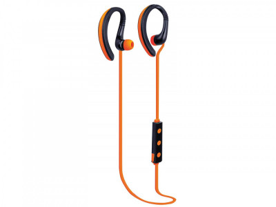 Casti sport Bluetooth cu microfon HMP 1215 BT portocaliu Trevi foto