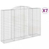 Cumpara ieftin Cosuri gabion arcuite 7 buc. 300x50x200/220 cm, fier galvanizat