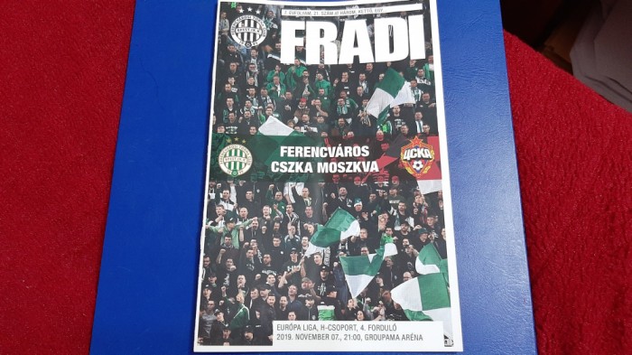 program Ferencvaros - TSKA Moscova