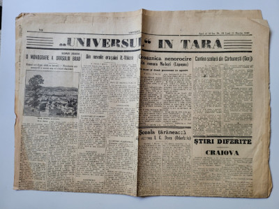 Ziar Vechi Universul In Tara, nr. 69 / 1940 foto