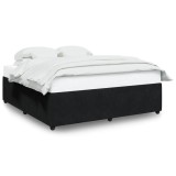 Cumpara ieftin Cadru de pat fara saltea, negru, 180x200 cm, catifea