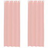 Cumpara ieftin Perdele Voile cu Oelii 2 buc Roz 140x260 cm