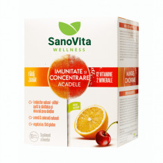 SanoVita Wellness Acadele Imunitate si Concentrare, fara zahar, 10 bucati