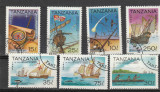 Navigatie ,instrumente ,corabii ,Tanzania., Transporturi, Stampilat
