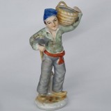 Baiat agricultor - Bibelou vechi, vintage, portelan german Fasold &amp; Stauch