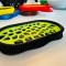 Savoniera 3D, model Wave, Negru/Lime