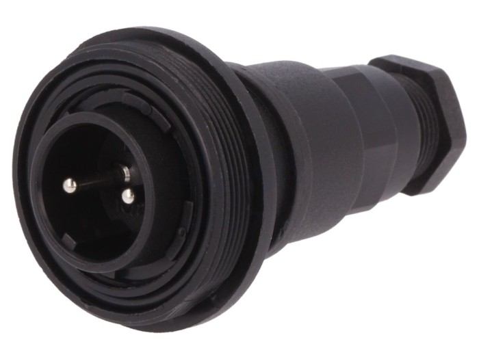 Conector circular tată 2 pini IP68