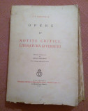 Opere Vol. IV. Editie ingrijita de Serban Cioculescu, 1938 - I. L. Caragiale, Alta editura, I.L. Caragiale