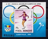 RO 1992 LP 1275 &quot;JO Iarna , Albertville&quot; , colita 269 , MNH