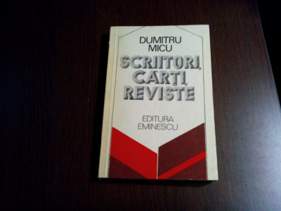 SCRIITORI, CARTI, REVISTE - Dumitru Micu (dedicatie-autograf) -1980, 305 p. foto