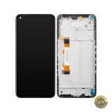 Display cu Touchscreen Xiaomi Redmi Note 9 5G / Redmi Note 9T 5G cu Rama Negru Service Pack 5600030J2200