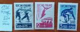 FINLANDA-1938-''Campiona mondial de sky-SIS-1939''''--Serie completa-MNH-Nestampilat'' -Vezi-Scan