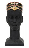 Statueta decorativa, Massai Man, Mauro Ferretti, 25 x 25 x 56 cm, polirasina, negru/multicolor