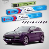 Cumpara ieftin Ștergătoare Porsche Cayenne 9YA 2017-2026 | Set Față și Spate Flat &ndash; TeamCar&reg;