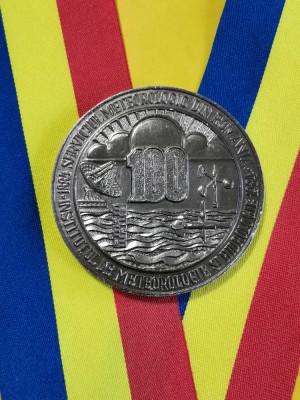 SV * CENTENAR SERVICIUL METEOROLOGIE 1884 - 1984 * INST. METEO ȘI HIDROLOGIE foto